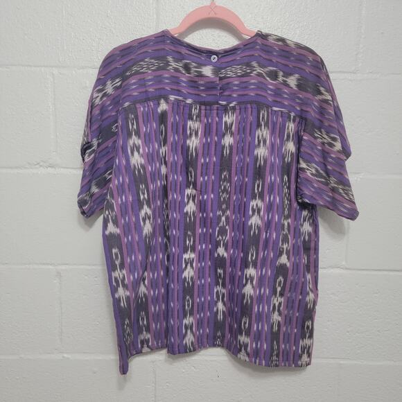 VTG Purple Boho Top - Picture 6 of 8